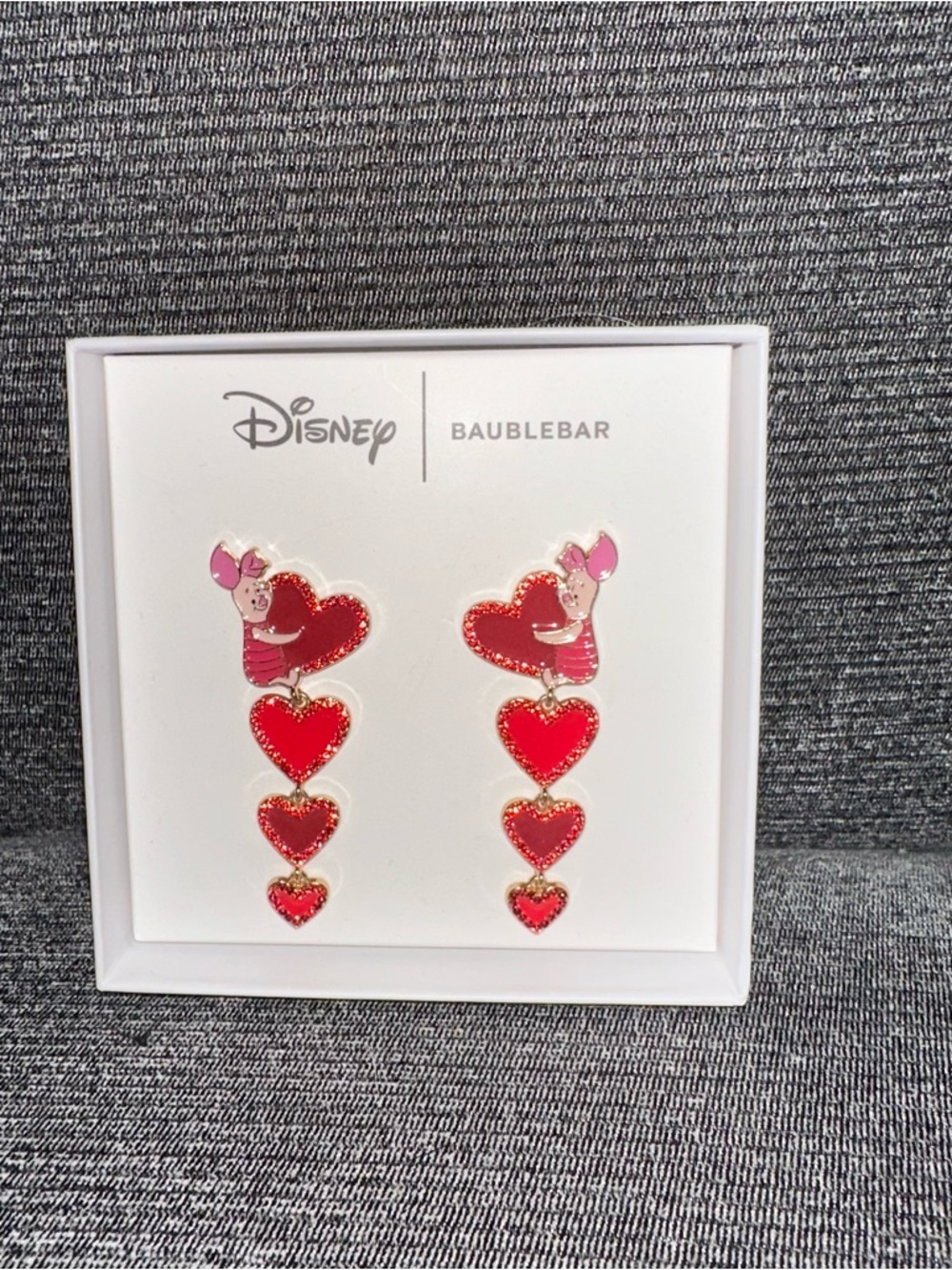 NWT Disney Piglet Valentines Baublebar Earrings